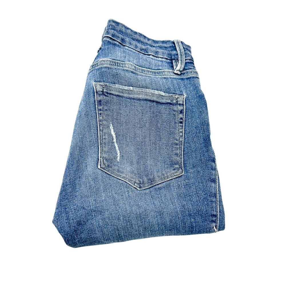 Good American Good Legs Distressed Wash Skinny Denim Jeans Size 2